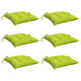Vidaxl Palletpuder 6 PCS 50x50x7 cm Oxford Stof lysegrøn