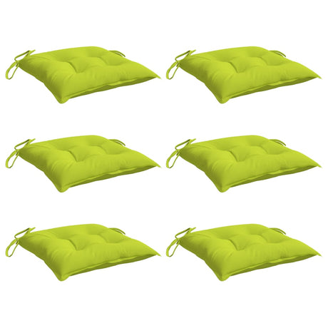 Vidaxl Palletpuder 6 PCS 50x50x7 cm Oxford Stof lysegrøn