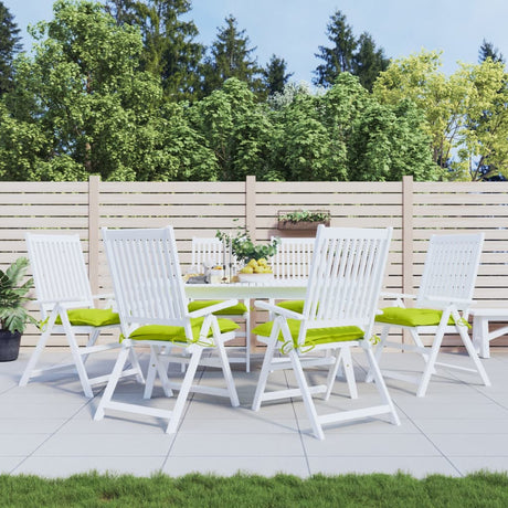 Vidaxl Palletpuder 6 PCS 50x50x7 cm Oxford Stof lysegrøn