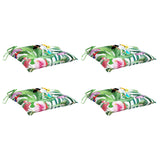 VIDAXL Stolpuder 4 PCS 50x50x7 cm stof Flerfarvet