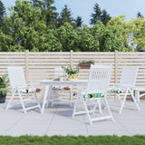 VIDAXL Stolpuder 4 PCS 50x50x7 cm stof Flerfarvet
