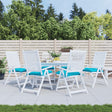 Vidaxl stolpuder 6 PCS 50x50x7 cm stof turkis