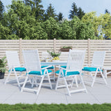 Vidaxl stolpuder 6 PCS 50x50x7 cm stof turkis