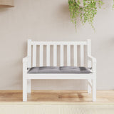 Vidaxl Garden Bench Pushion 100x50x7 cm Oxford Stof grå