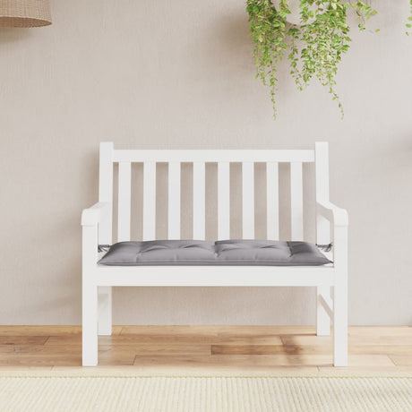 Vidaxl Garden Bench Pushion 100x50x7 cm Oxford Stof grå