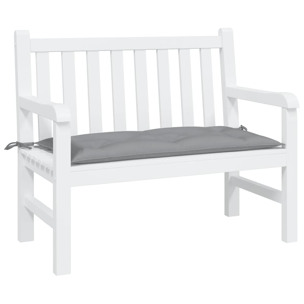 Vidaxl Garden Bench Pushion 100x50x7 cm Oxford Stof grå