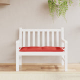 Vidaxl Garden Bench Pushion 100x50x7 cm Oxford stof rød