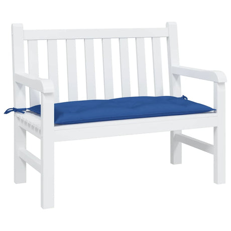 Vidaxl Garden Bench Pushion 100x50x7 cm Oxford stof blå