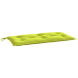 Vidaxl Garden Bench Pushion 100x50x7 cm Oxford Stof lysegrøn