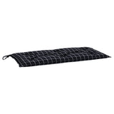 Vidaxx Garden Bench Pushion 180x50x7 cm Oxford Stof Diamond Pattern Black