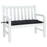 Vidaxx Garden Bench Pushion 180x50x7 cm Oxford Stof Diamond Pattern Black