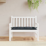 Vidaxx Garden Bench Pushion 180x50x7 cm Oxford Stof Diamond Pattern Black