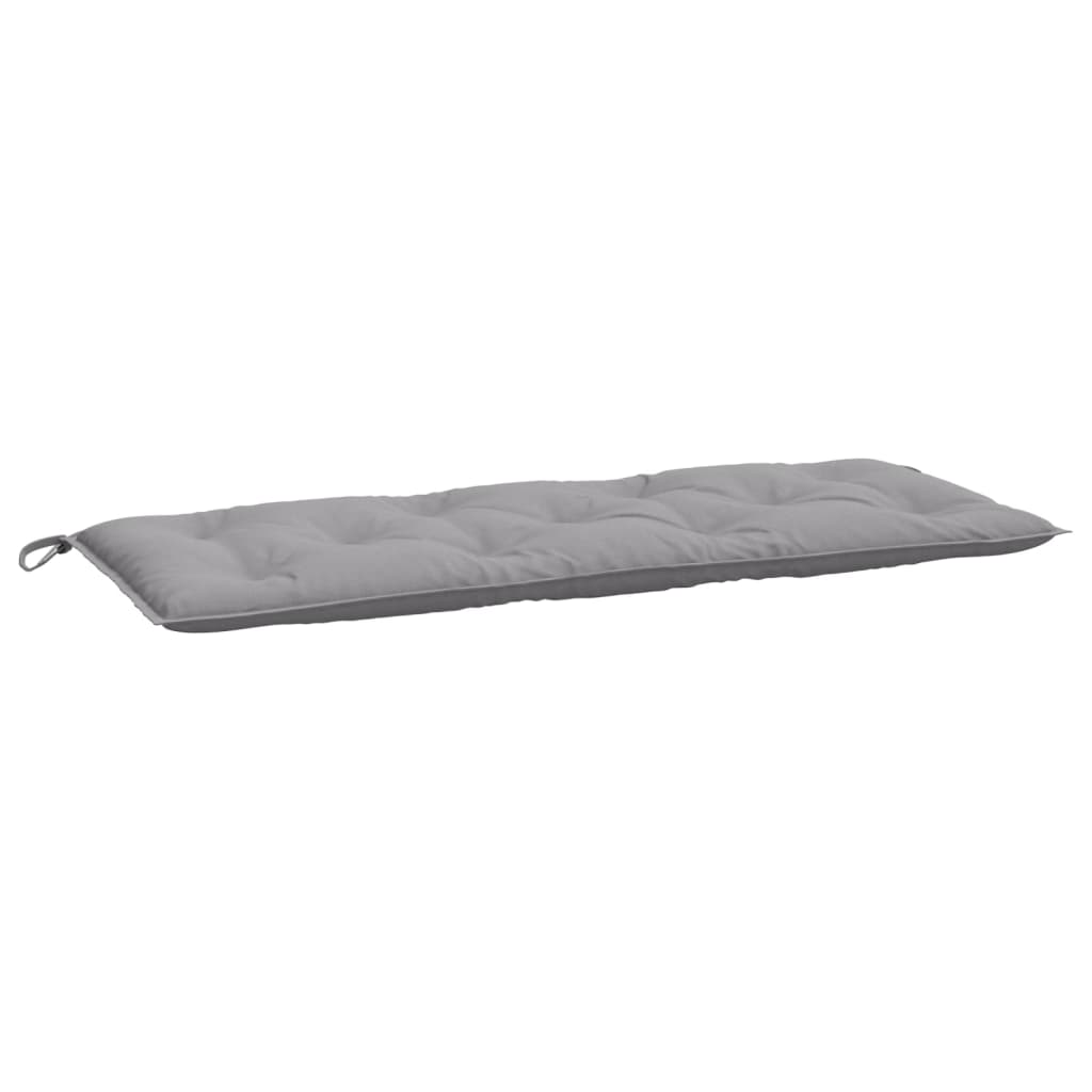 Vidaxl Garden Bench Pushion 120x50x7 cm Oxford Stof grå