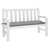 Vidaxl Garden Bench Pushion 120x50x7 cm Oxford Stof grå
