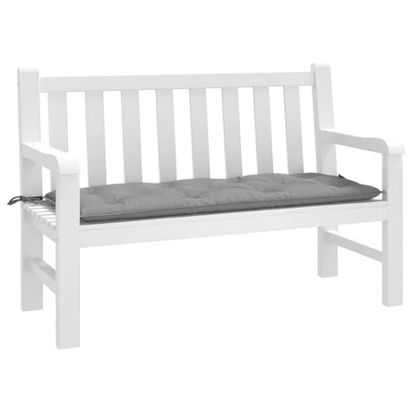 Vidaxl Garden Bench Pushion 120x50x7 cm Oxford Stof grå