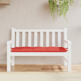 Vidaxl Garden Bench Pushion 120x50x7 cm Oxford stof rød