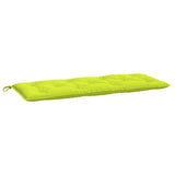 Vidaxl Garden Bench Pushion 120x50x7 cm Oxford Fabric Bright Green