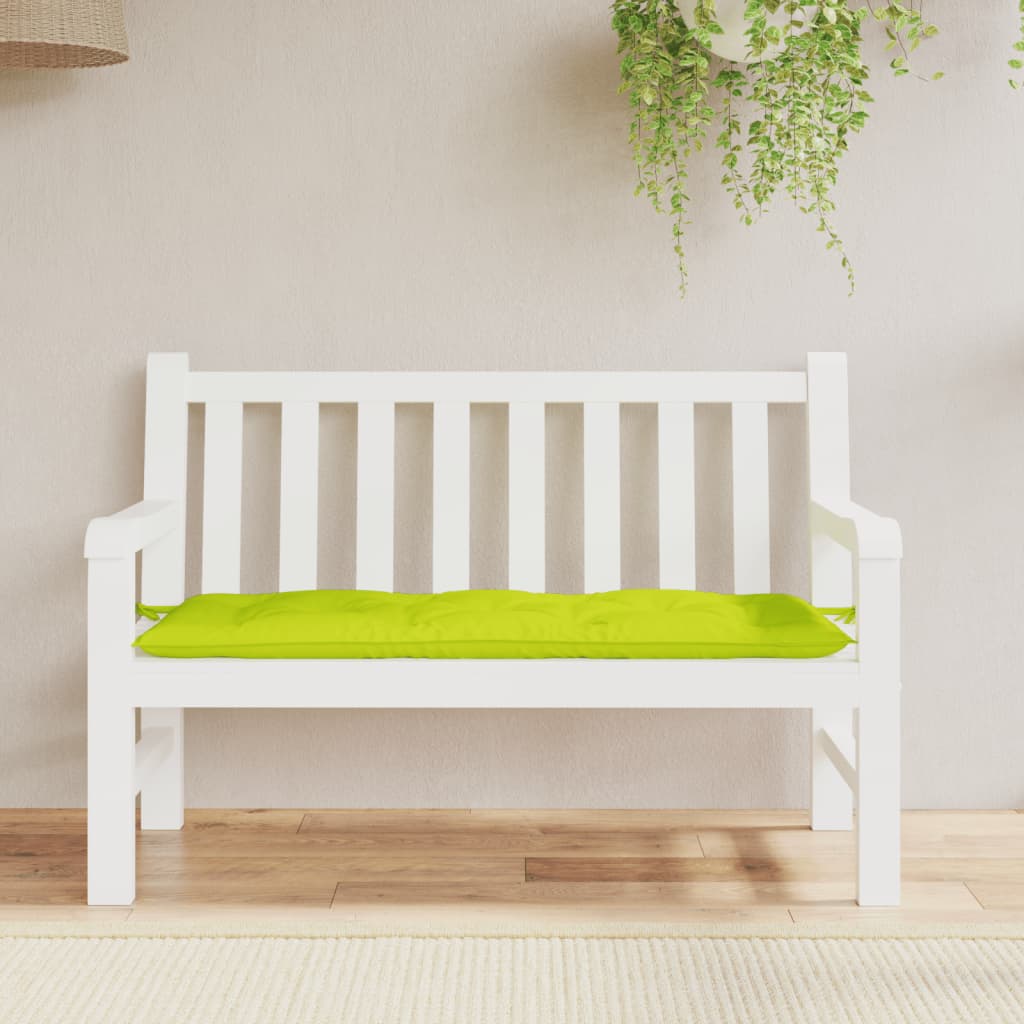 Vidaxl Garden Bench Pushion 120x50x7 cm Oxford Fabric Bright Green