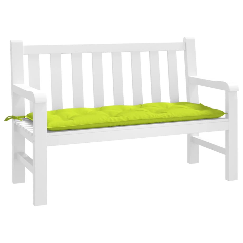 Vidaxl Garden Bench Pushion 120x50x7 cm Oxford Fabric Bright Green