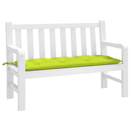 Vidaxl Garden Bench Pushion 120x50x7 cm Oxford Fabric Bright Green