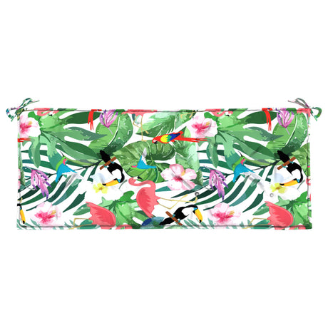 Vidaxl Garden Bench Pushion 120x50x7 cm stof Flerfarvet