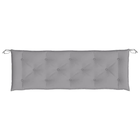 Vidaxl Garden Bench Pushion 150x50x7 cm Oxford Stof grå