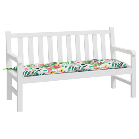 Vidaxl Garden Bench Pushion 150x50x7 cm Oxford stof Flerfarvet