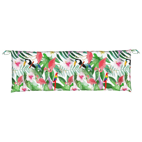 Vidaxl Garden Bench Pushion 150x50x7 cm Oxford stof Flerfarvet
