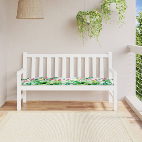 Vidaxl Garden Bench Pushion 150x50x7 cm Oxford stof Flerfarvet