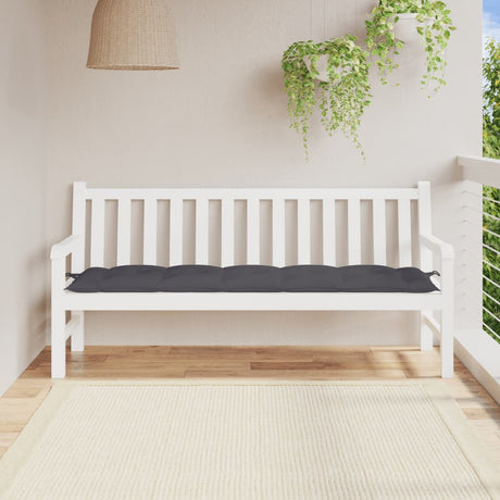 Vidaxx Garden Bench Pushion 180x50x7 cm Oxford Stof Anthracite