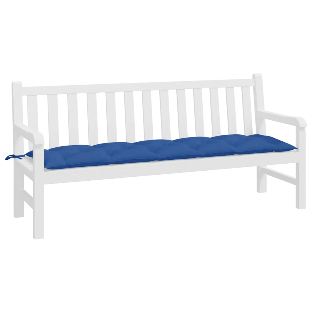 Vidaxl Garden Bench Pushion 180x50x7 cm Oxford Stof Royal Blue
