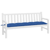 Vidaxl Garden Bench Pushion 180x50x7 cm Oxford Stof Royal Blue