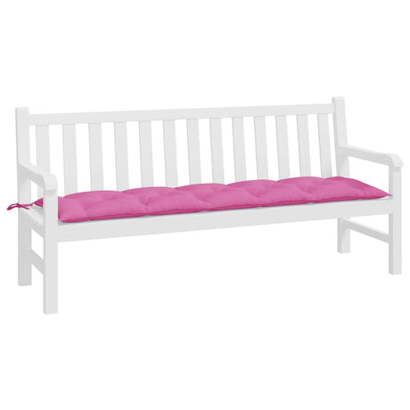 Vidaxl Garden Bench Pushion 180x50x7 cm Oxford stofrosa