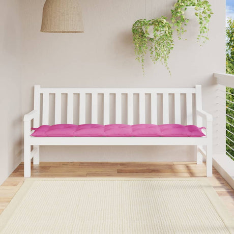 Vidaxl Garden Bench Pushion 180x50x7 cm Oxford stofrosa