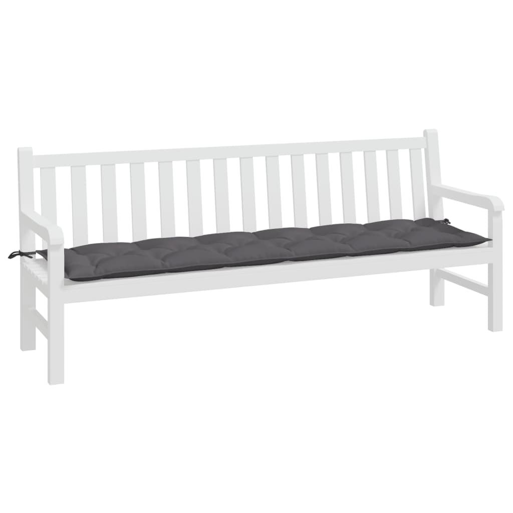 Vidaxx Garden Bench Pushion 200x50x7 cm Oxford Stof Anthracite
