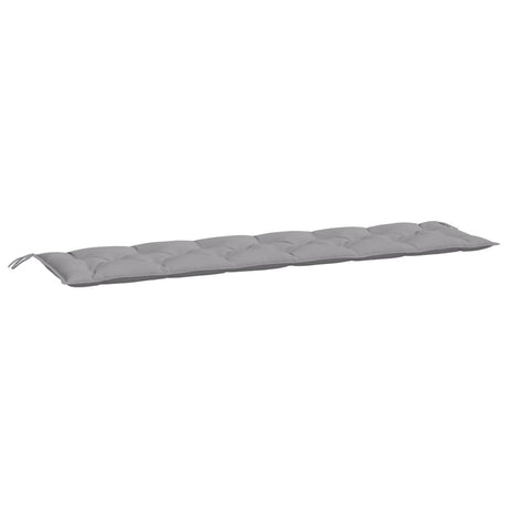 Vidaxl Garden Bench Pushion 200x50x7 cm Oxford Stof grå