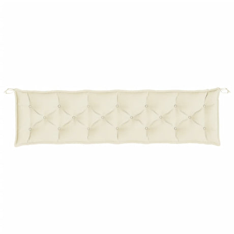 Vidaxx Garden Bench Pushion 200x50x7 cm Oxford Fabric Cream-farvet
