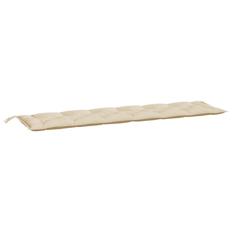 Vidaxl Garden Bench Pushion 200x50x7 cm Oxford Stof beige