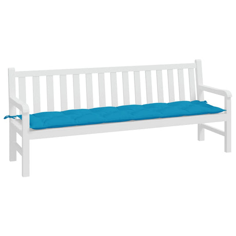 Vidaxx Garden Bench Pushion 200x50x7 cm Oxford Stof lyseblå
