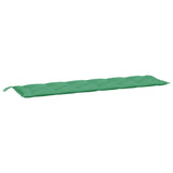 Vidaxl Garden Bench Pushion 200x50x7 cm stofgrøn