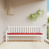 Vidaxl Garden Bench Pushion 200x50x7 cm stof rød