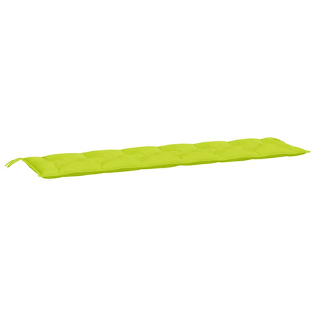 Vidaxl Garden Bench Pushion 200x50x7 cm Oxford Stof lysegrøn