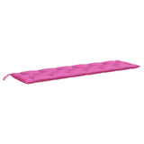 Vidaxl Garden Bench Pushion 200x50x7 cm stofrosa