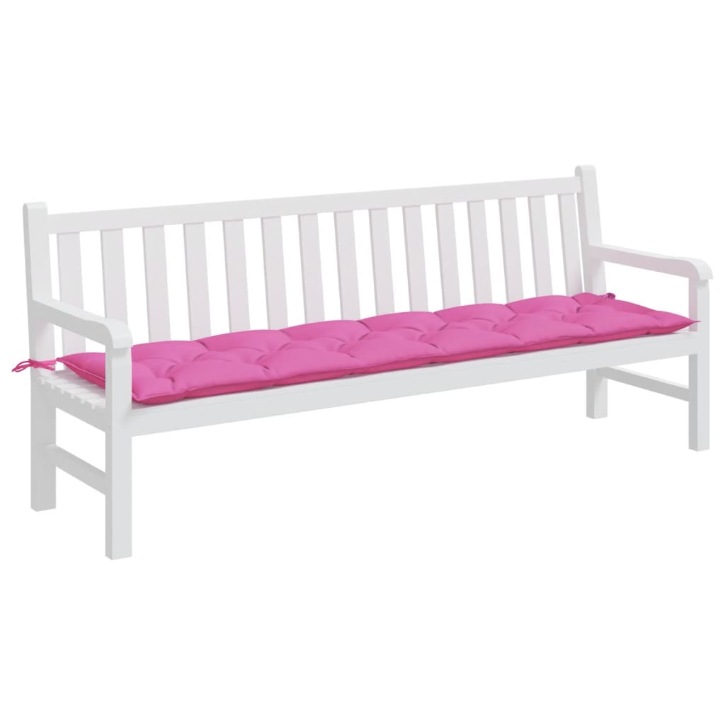 Vidaxl Garden Bench Pushion 200x50x7 cm stofrosa