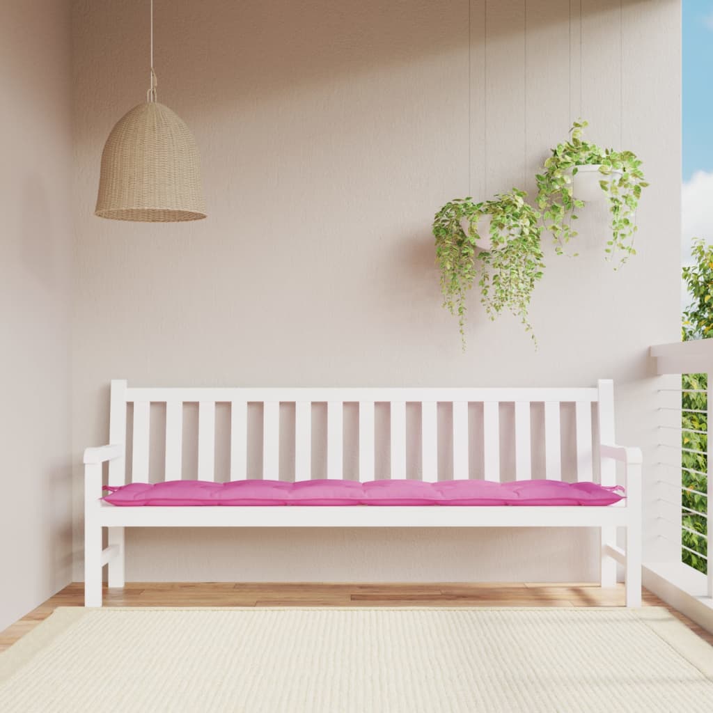 Vidaxl Garden Bench Pushion 200x50x7 cm stofrosa