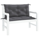 Vidaxx Garden Bench Puder 2 PCS 100x50x7 cm Oxford Stof Anthracite