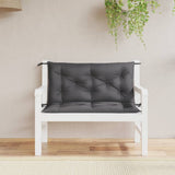 Vidaxx Garden Bench Puder 2 PCS 100x50x7 cm Oxford Stof Anthracite