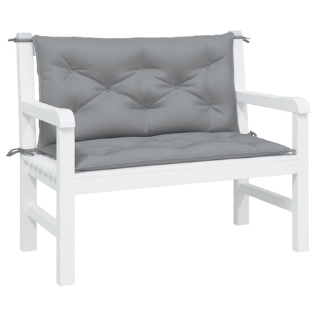 Vidaxx Garden Bench Puder 2 PCS 100x50x7 cm Oxford Stof Gray Gray