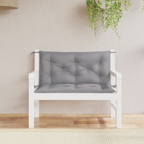 Vidaxx Garden Bench Puder 2 PCS 100x50x7 cm Oxford Stof Gray Gray