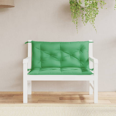 Vidaxx Garden Bench Puder 2 PCS 100x50x7 cm Oxford Fabric Green